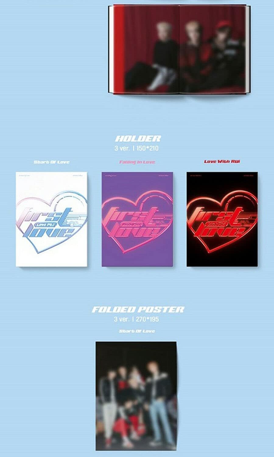WEi -Part.1 : First Love [Random ver.] (4th Mini Album) Random Album+Pre Order Limited Benefits+CultureKorean Gift(Decorative Stickers,Photocards,Top Loader Stcikers)