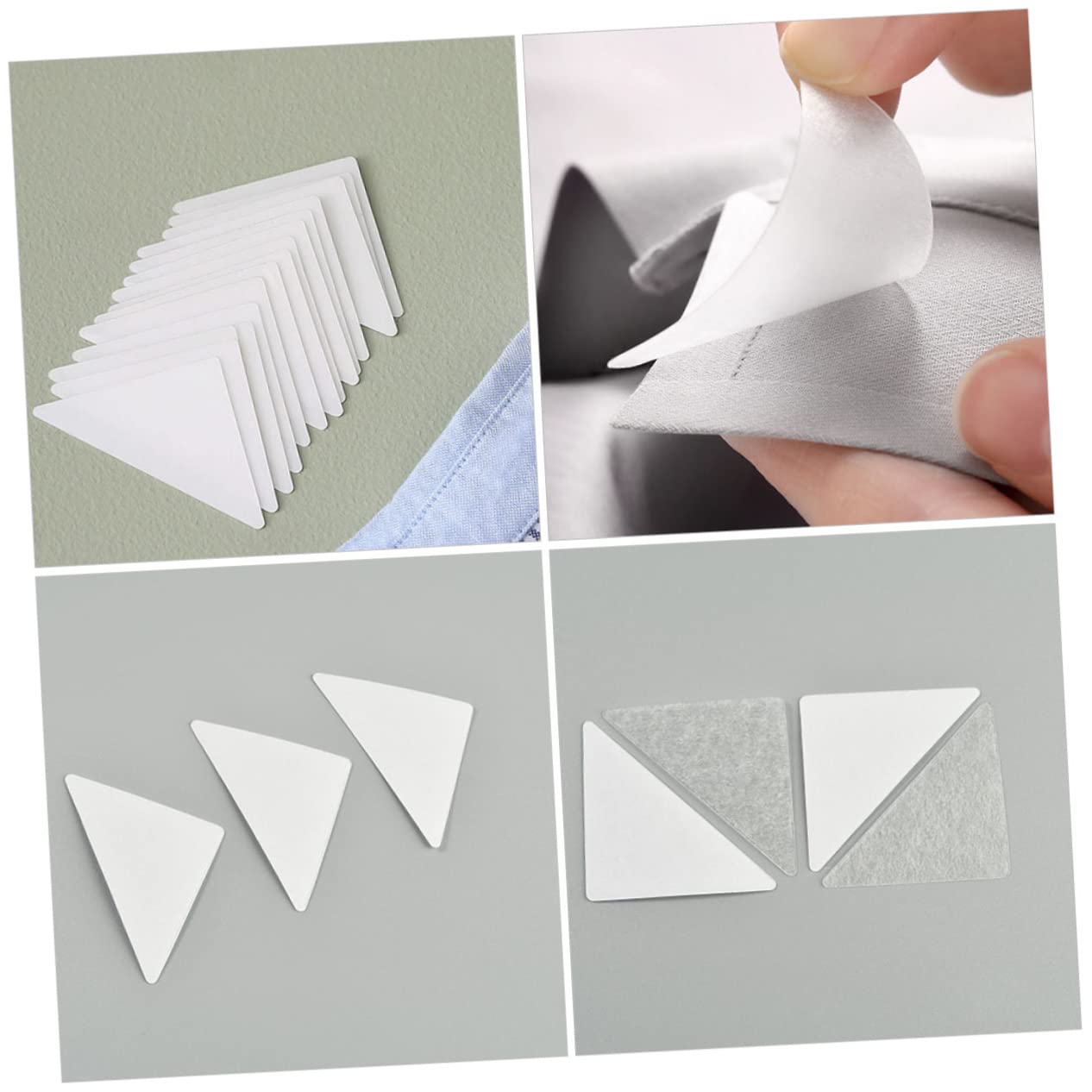 ROMISBABA 120pcs Collar for Men Shirts Durable Collar Stays Strong Adhesion Shirt Shapers for Professional Look Wrinkle Appearance