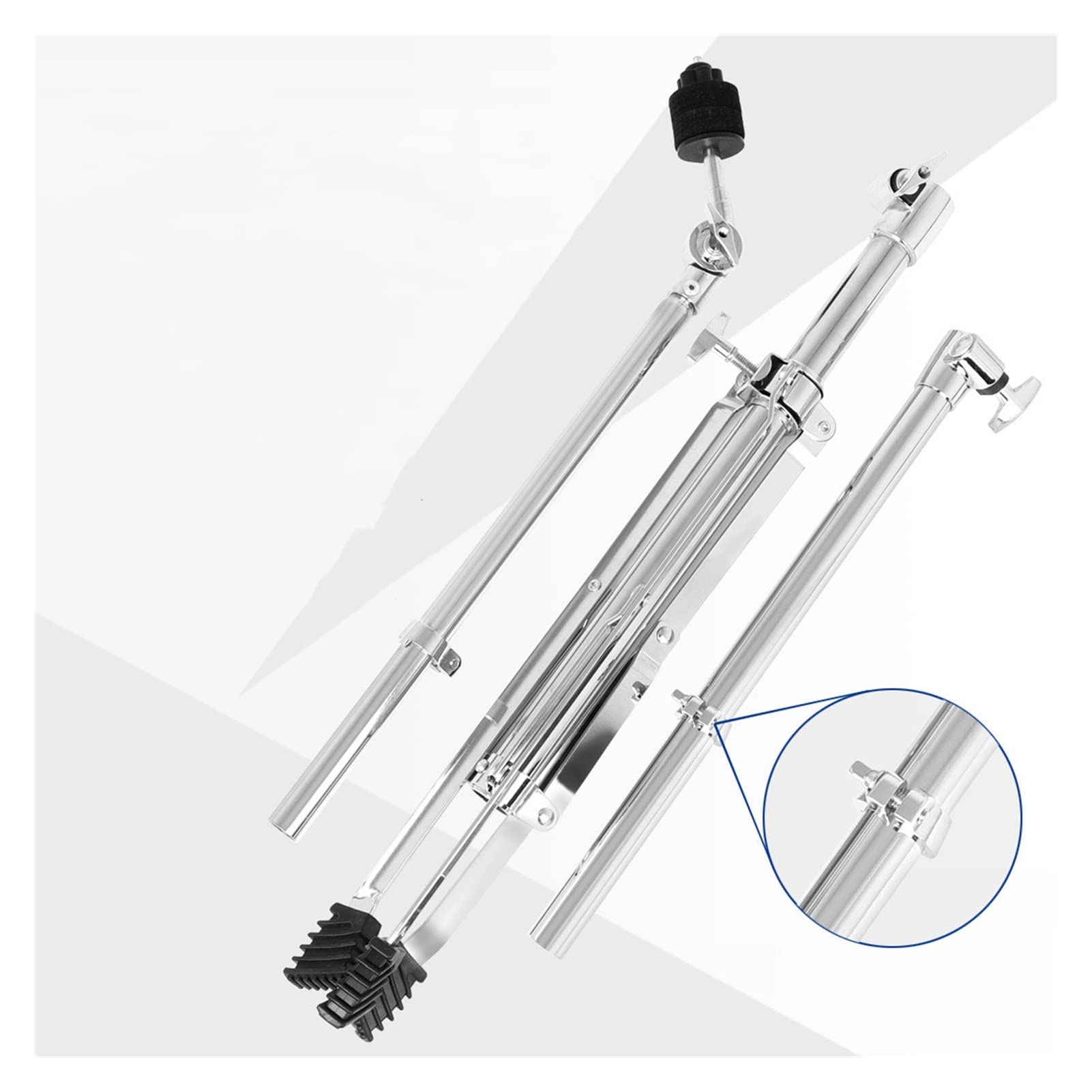 FLFL Soporte para platillo inclinable Soporte De Címbal De Tambor De Acero Inoxidable Colgando Soporte De Platillo Altura Ajustable