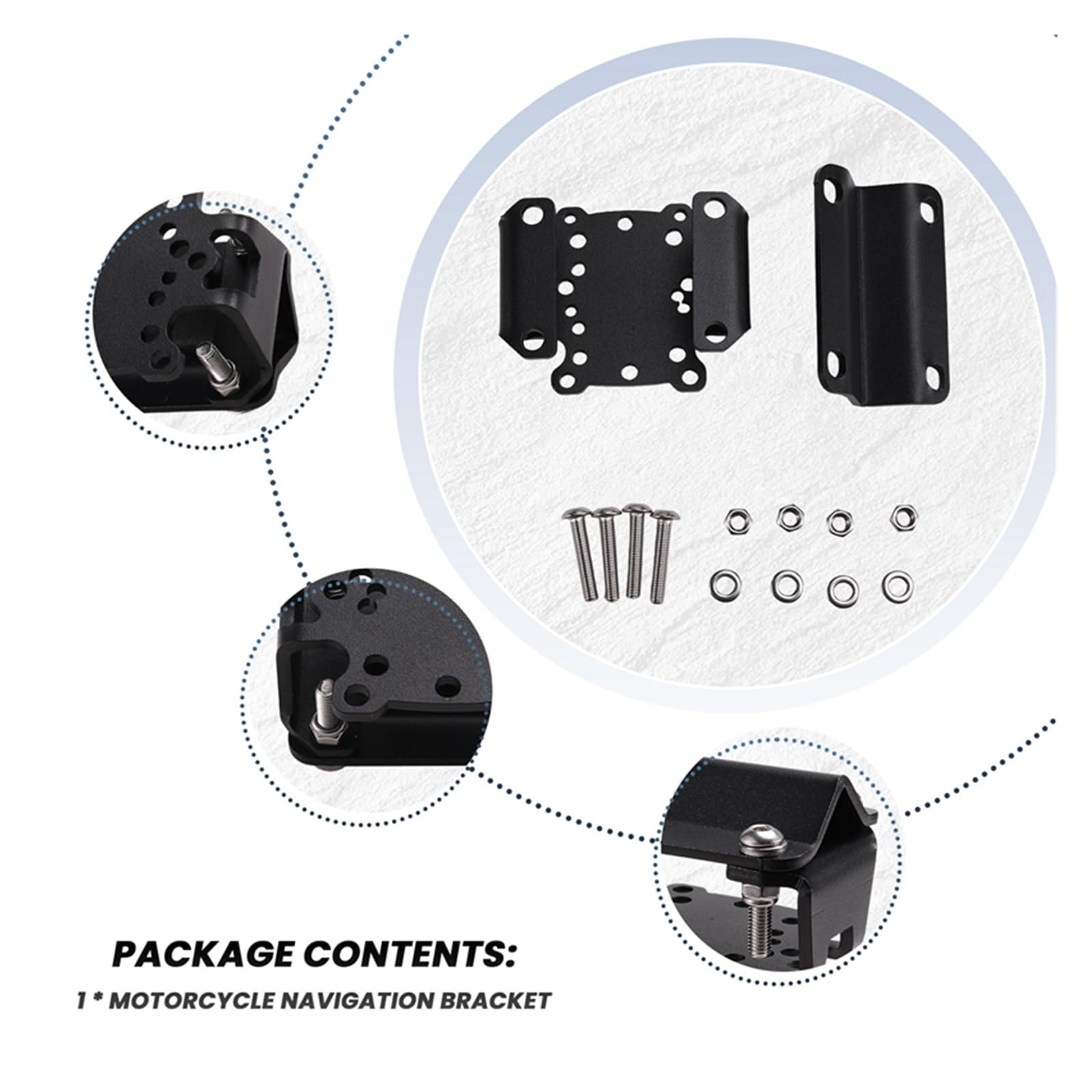 TRASH BIN staffa di navigazione GPS Staffa Di Navigazione Per Moto Supporto Per Telefono Con Per Piastra GPS Per Cellulare Per Tenere 700