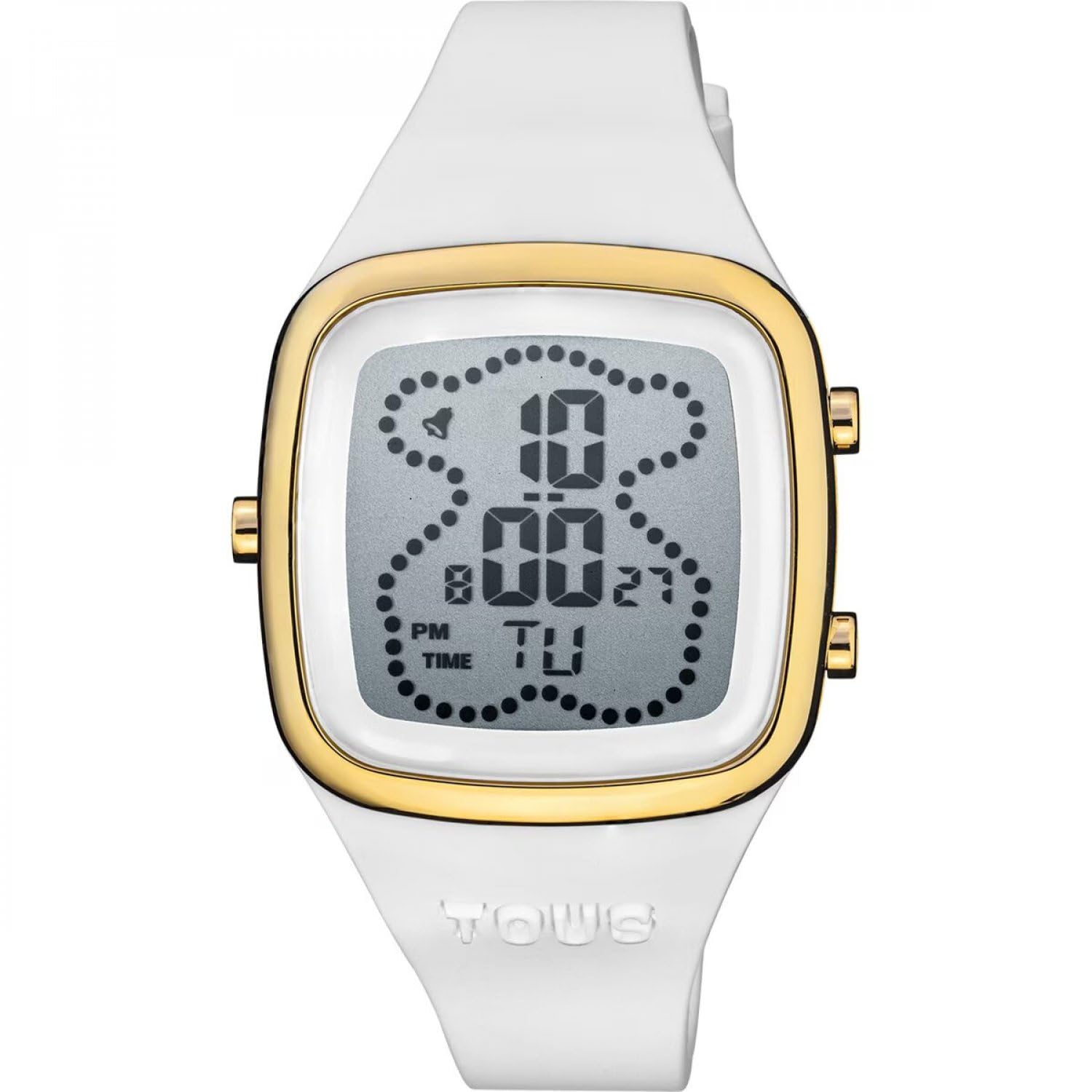 TOUSTOUS Digital Watch for Women B-Time 3000131600 Silicone White