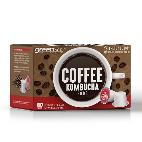 Miniatura 1 de OS Organic Side Kombucha - Tazas individuales de café - 10 ct. Cápsulas de café (0.35 oz10 gramos cada una) - Greenside