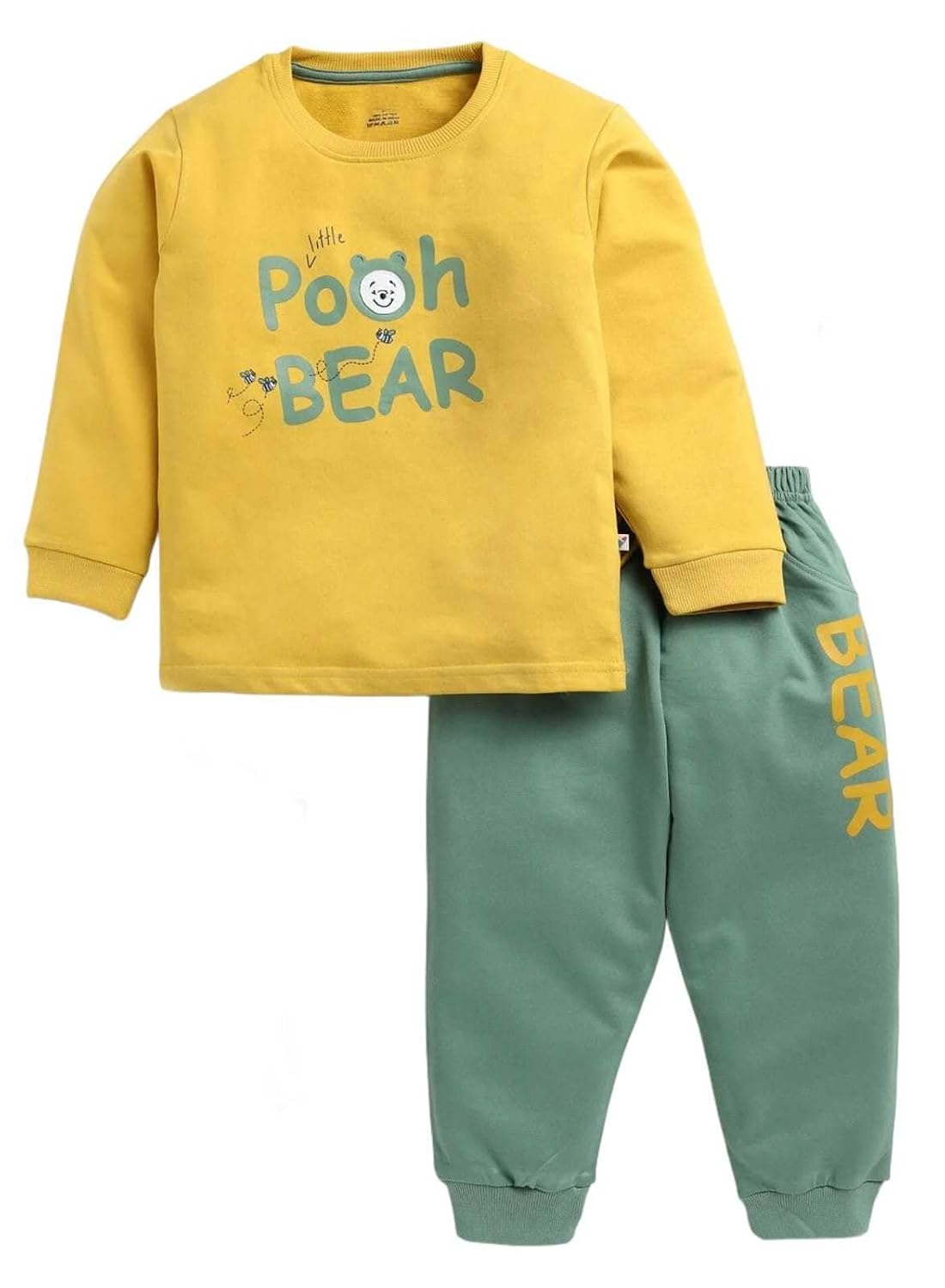 Indhrani Creation Kid's Cotton Pooh Bear Print Full T-shirt and Pant Clothing Set for Childrens-Comfortable & Cute Kidswear - Review, Price and Buying Guide