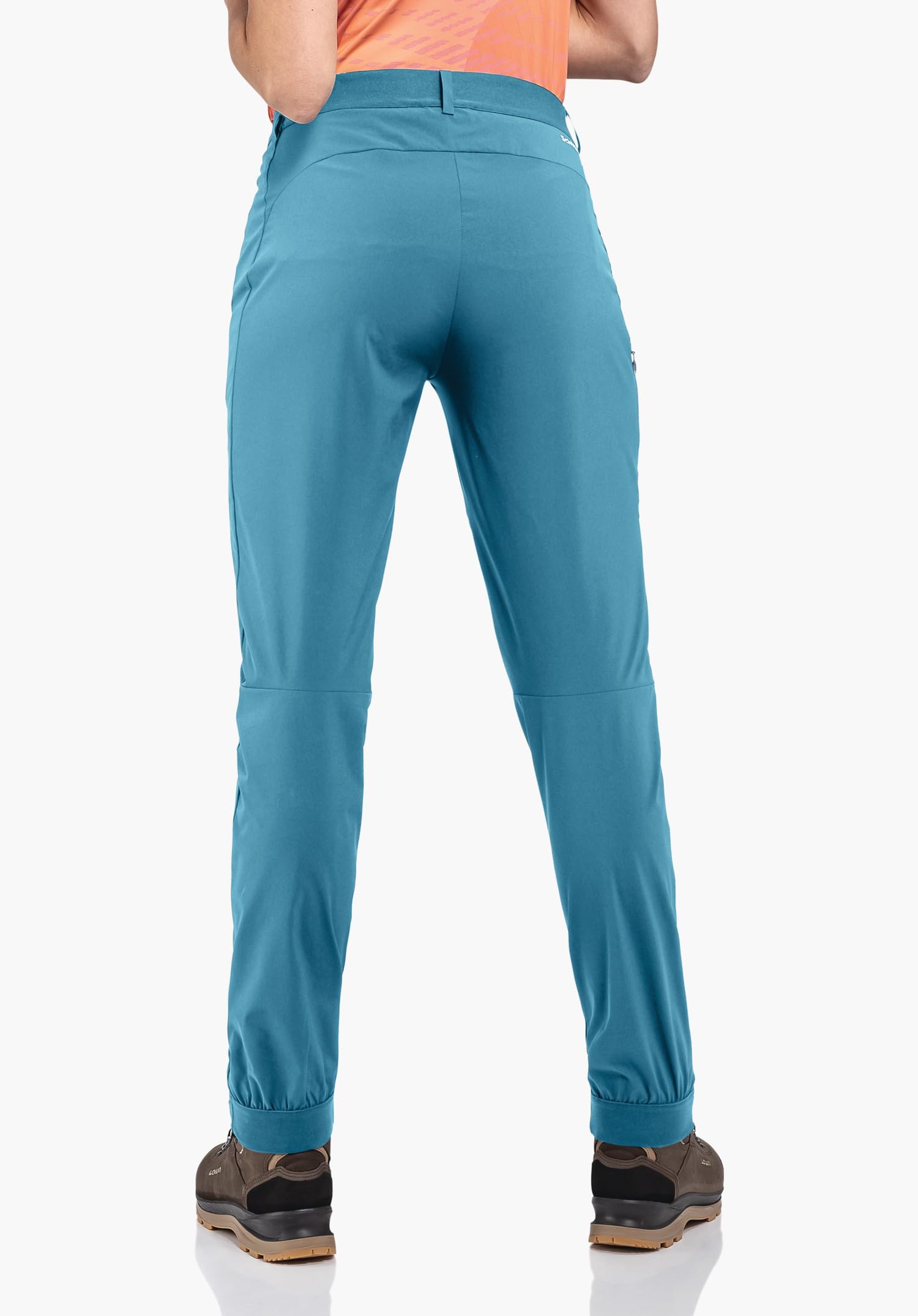 Schöffel Damen Pants Hestad L, robuste, schnell trocknende Outdoor Hose, Damen Hose mit bequemer Passform und vorgeformtem Knie