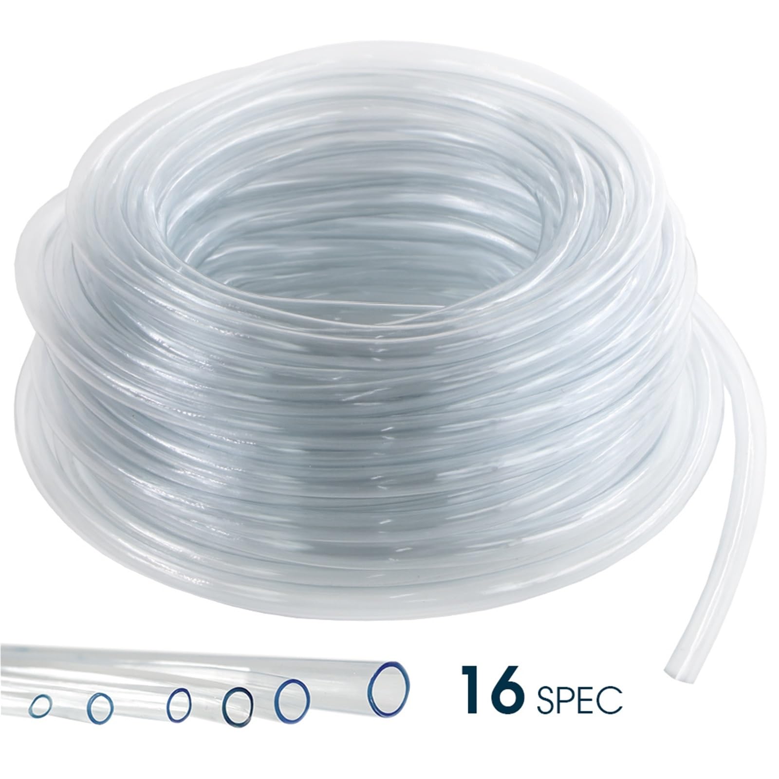 PVC-Gartenbewässerungsschlauch Transparente PVC-Schläuche, Wasserkühlungs-Bewässerungsrohr, Kunststoff-Rundrohr, flexibler, klarer Schlauch for Pumpen-Aquarien(7l9mm,10 meters)