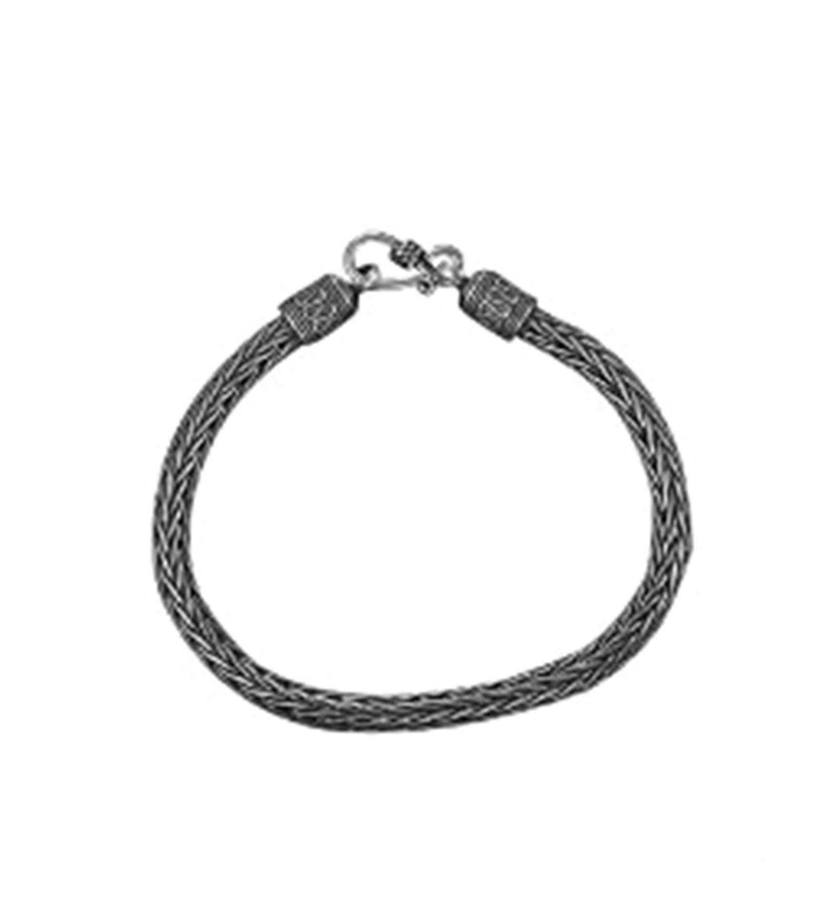 AMDXD 925 Sterling Silber Armband für Herren Weißenkette Herrenarmband Surferarmband Silber