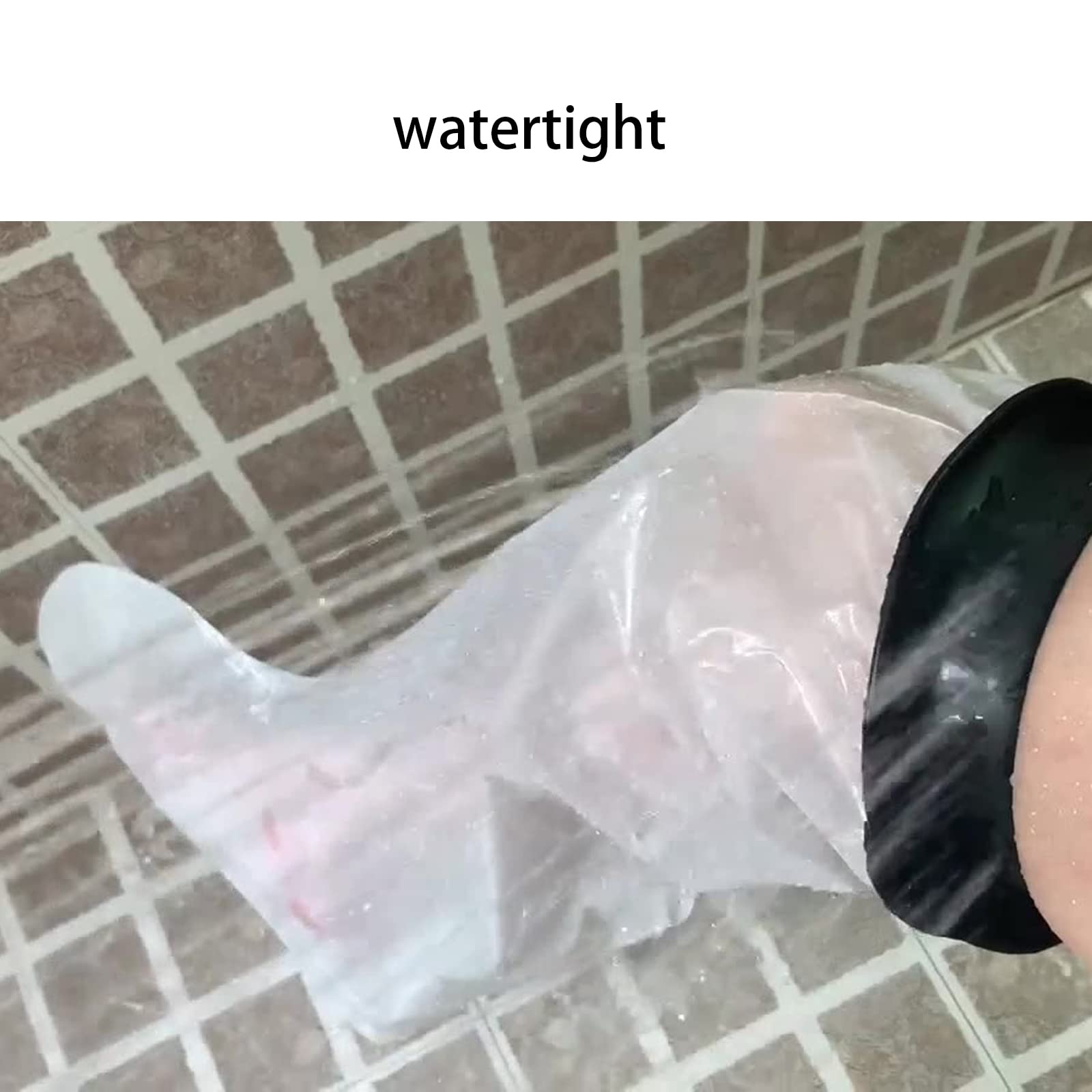 NICEYEA Waterproof Leg Cast Cover for Shower Soft Comfortable Foot Protector Cover Reusable Adult Surgery Casts Boots Protector Elastic Arm Cast Bag for Bandage - Image 2