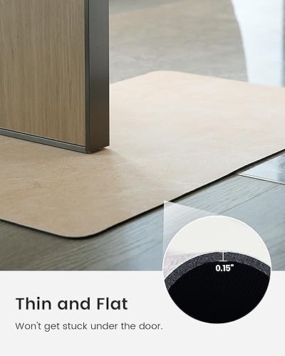 Miniatura 7 de Stiio Alfombrillas de baño para el baño, superabsorbentes de secado rápido, alfombras de goma antideslizantes delgadas para el baño que pasan debajo