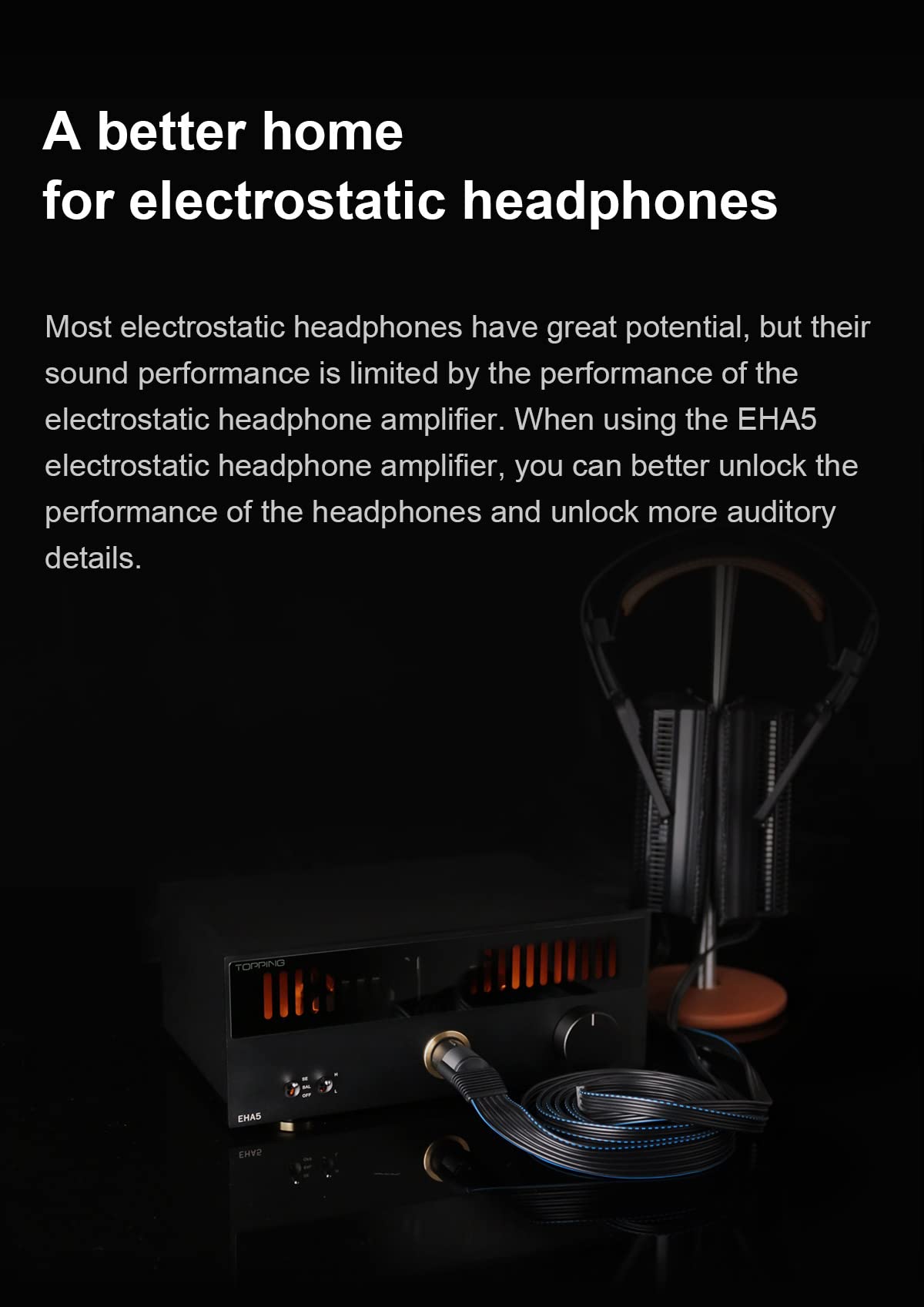 Amazon.com: KGUSS Topping EHA5 Electrostatic Headphone Amplifier 