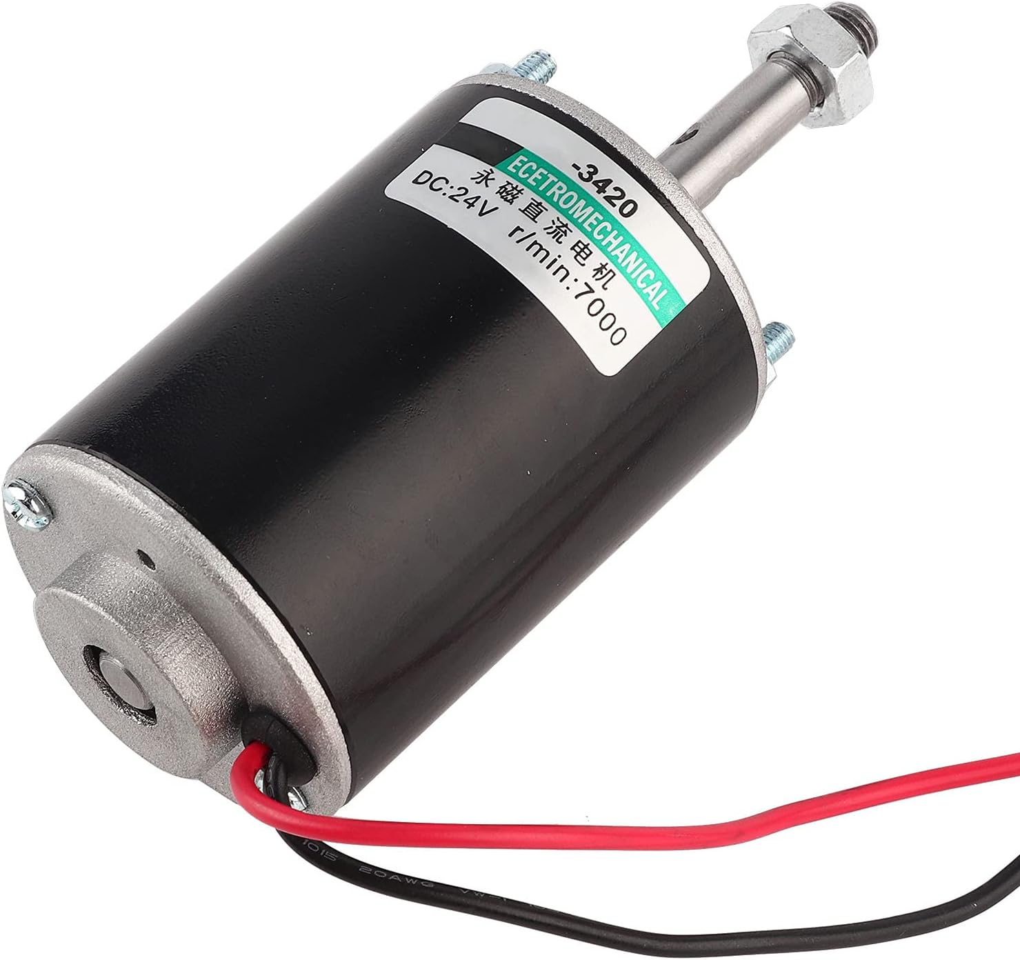 Brushed DC Motor Driver, 30W Dc Motor High Speed Operation CW and CCW Copper Stator Winding for Small Cutting Table(24V7000 turn)