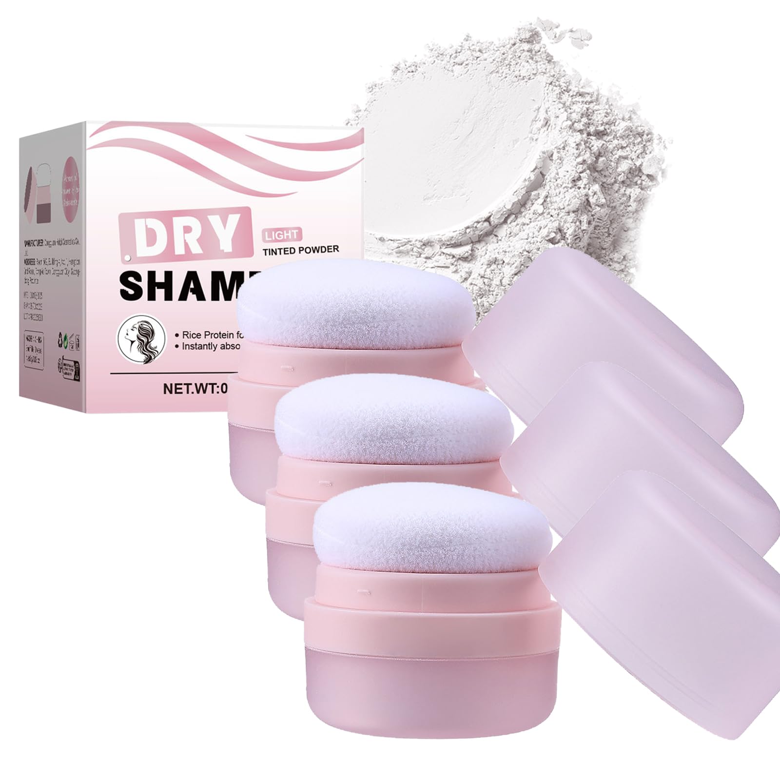 Dry Shampoo Powder for Oily Hair Volumizing Clarifying Powder with Rice Protein Travel-Size Lightweight Formula for Women Men