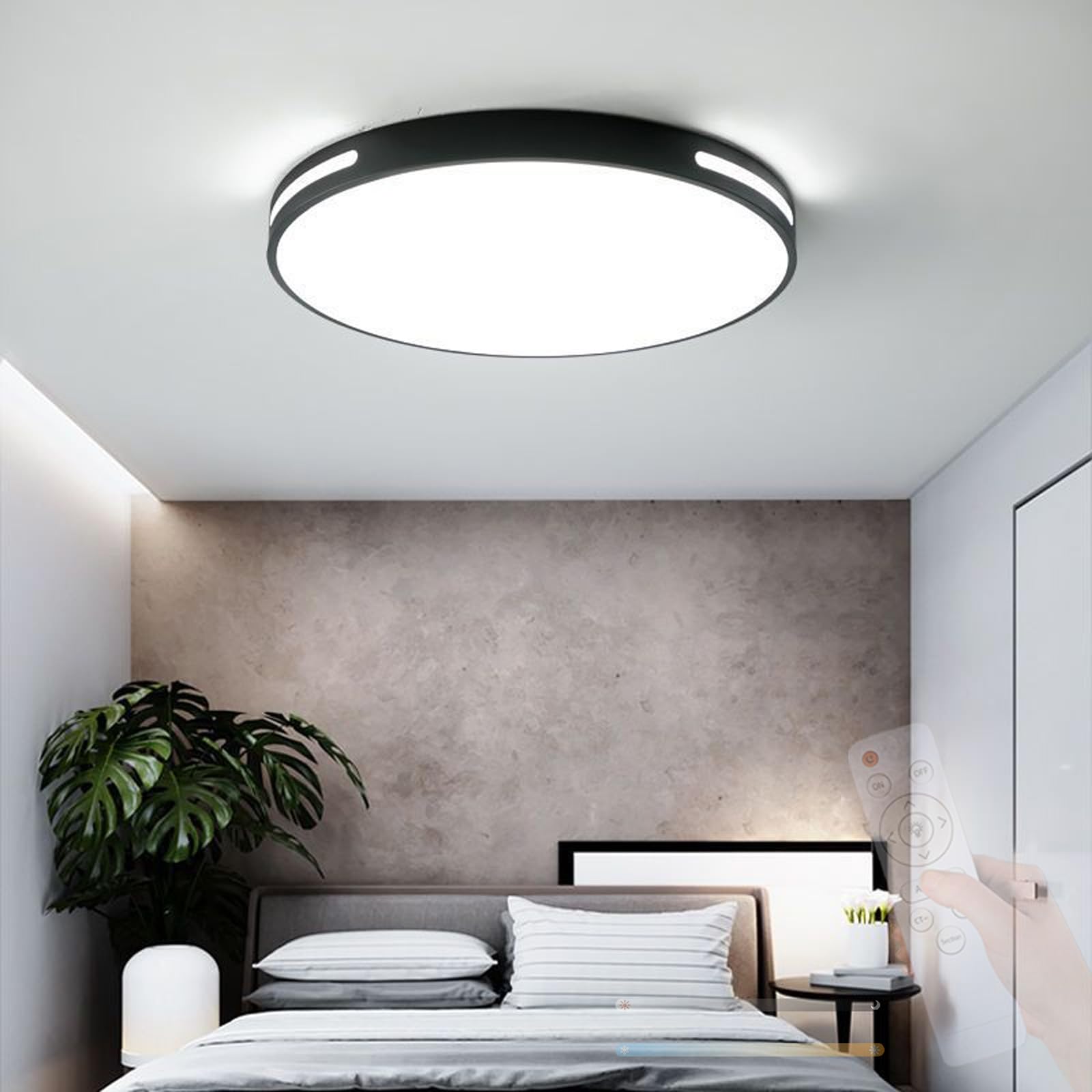 Plafonnier LED dimmable avec télécommande 2700K-6500K - 8