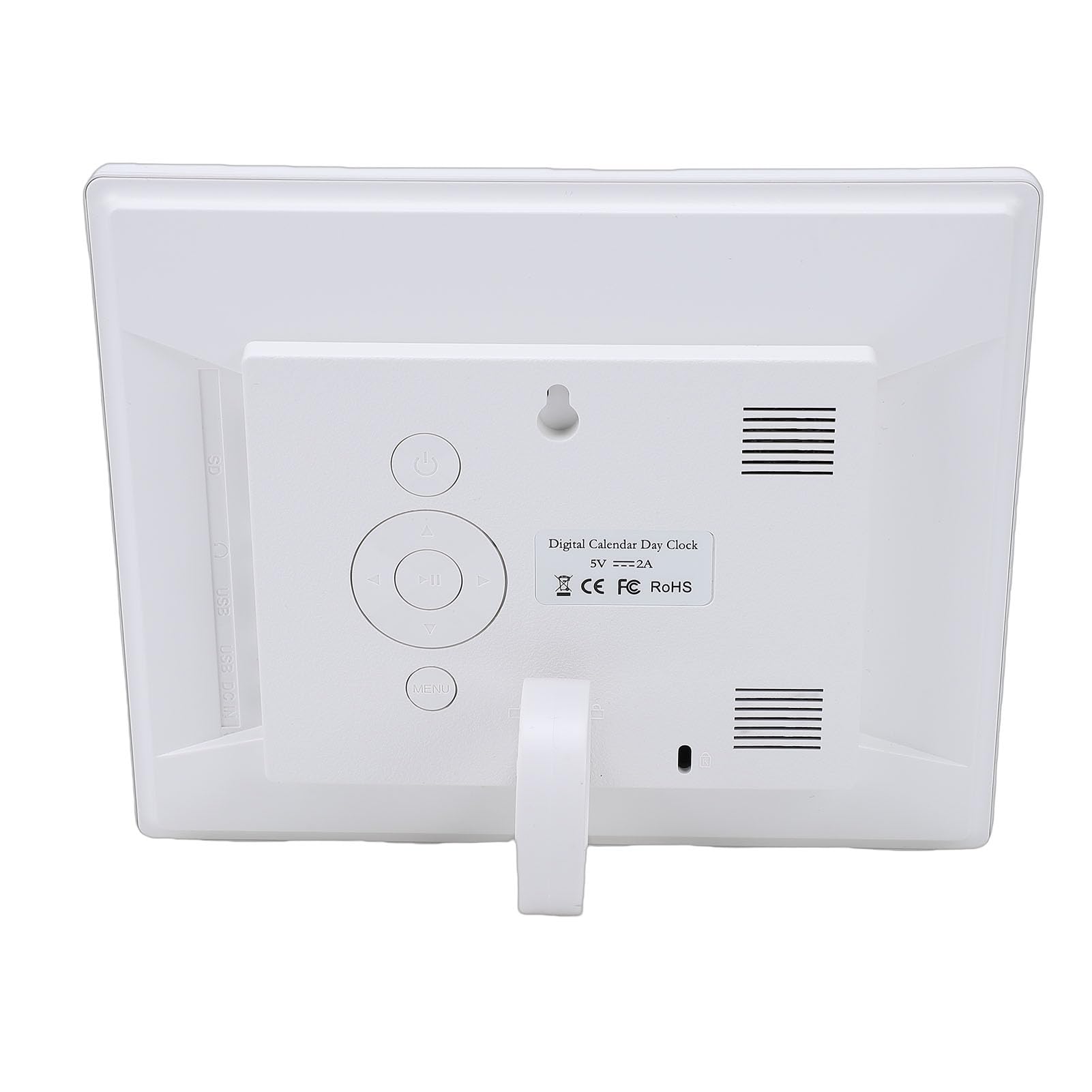 Reloj Digital de 8 Pulgadas con Múltiples Alarmas y Reproducción Multimedia para Personas Mayores, Estudiantes y Familias