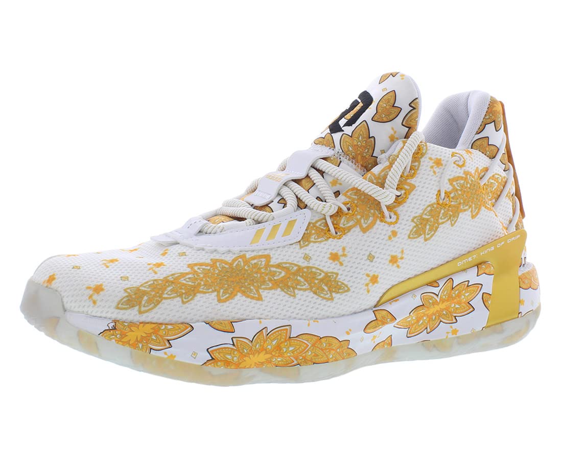 adidas Dame 7 Shoe - Unisex Basketball White/Gold Metallic/Core Black