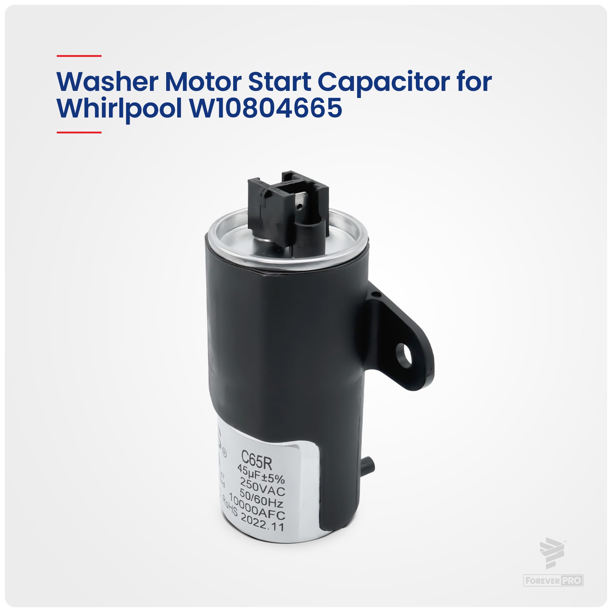 Amazon.com: ForeverPRO W10804665 Capacitor for Whirlpool Washer 