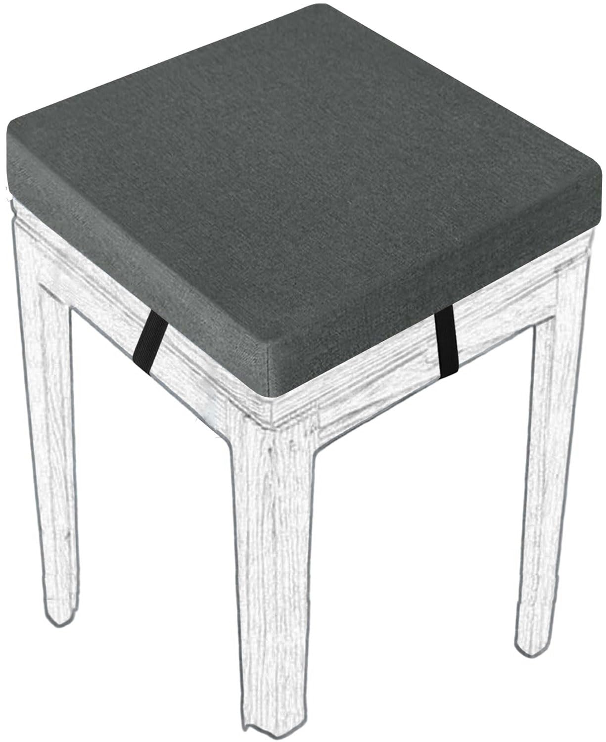 MCNDSI Stools Seat Cushion Square 30/45/35/40/50cm Thick Seat Pad with Ties Anti-Slip Dining Chair Pad with Washable Cover for Indoor,Garden,Kitchen,Bar Chairs,Wooden Chairs(# 5,(1pc) 50x50x8cm)