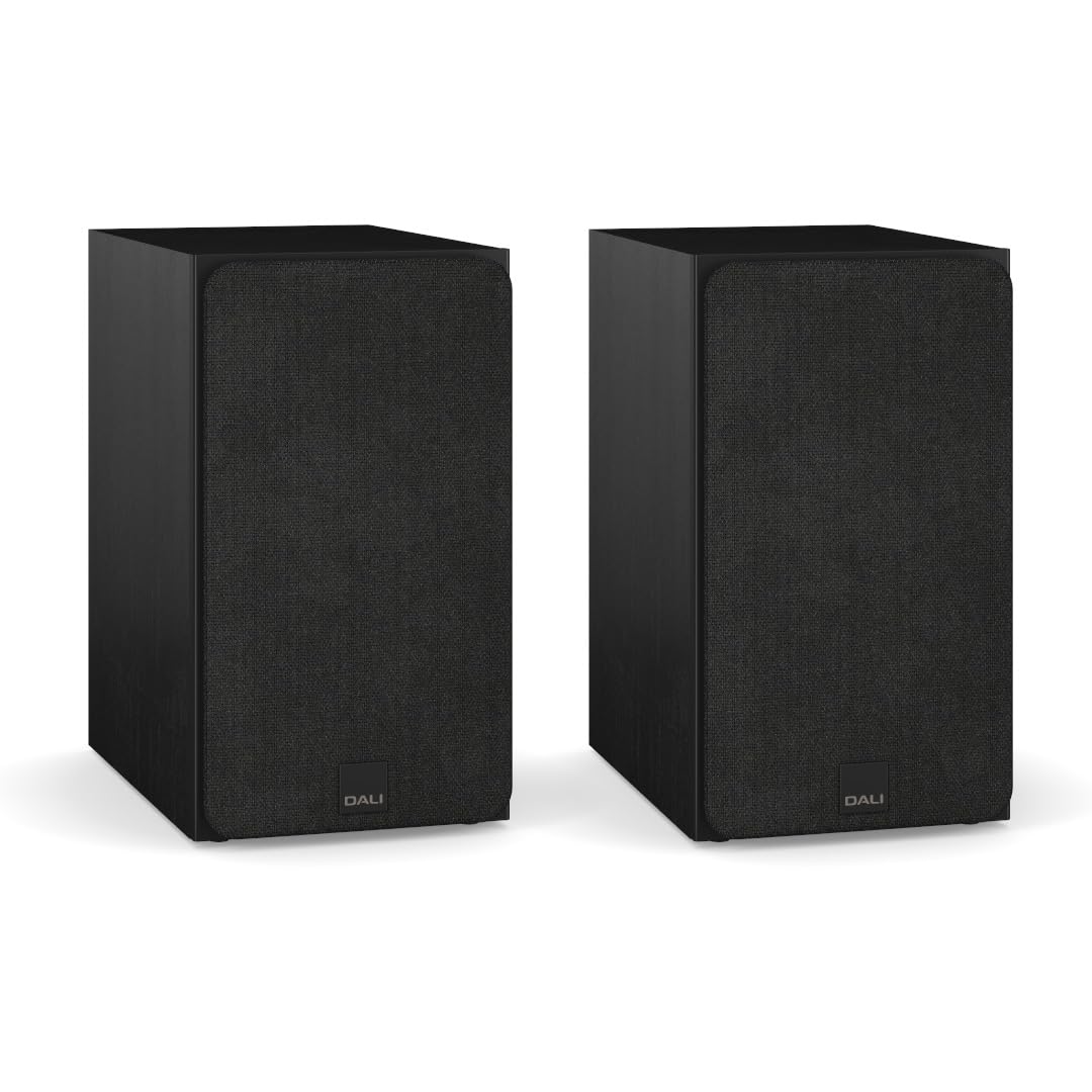 DALI SONIK 3 Altoparlanti da scaffale Hi-Fi passivi premium, design a 2 vie con woofer da 7 ″ e tweeter a cupola morbida da 1,1", frassino nero (coppia)