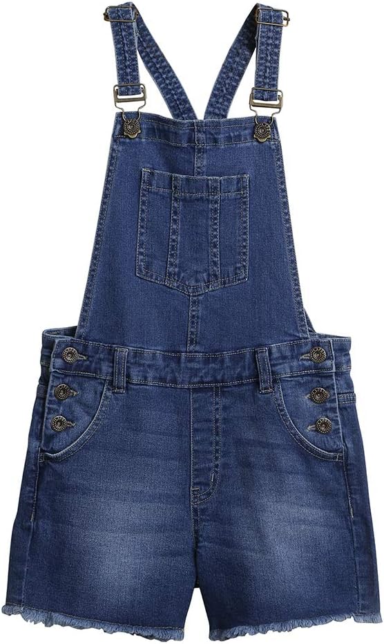 by Shoppers Stop Solid Cotton Rich Girls Dungarees (S21711GDDUNG01003,MID_Stone,10)