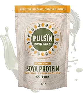 Pulsin Unflavoured Soya Protein Powder, 1Kg