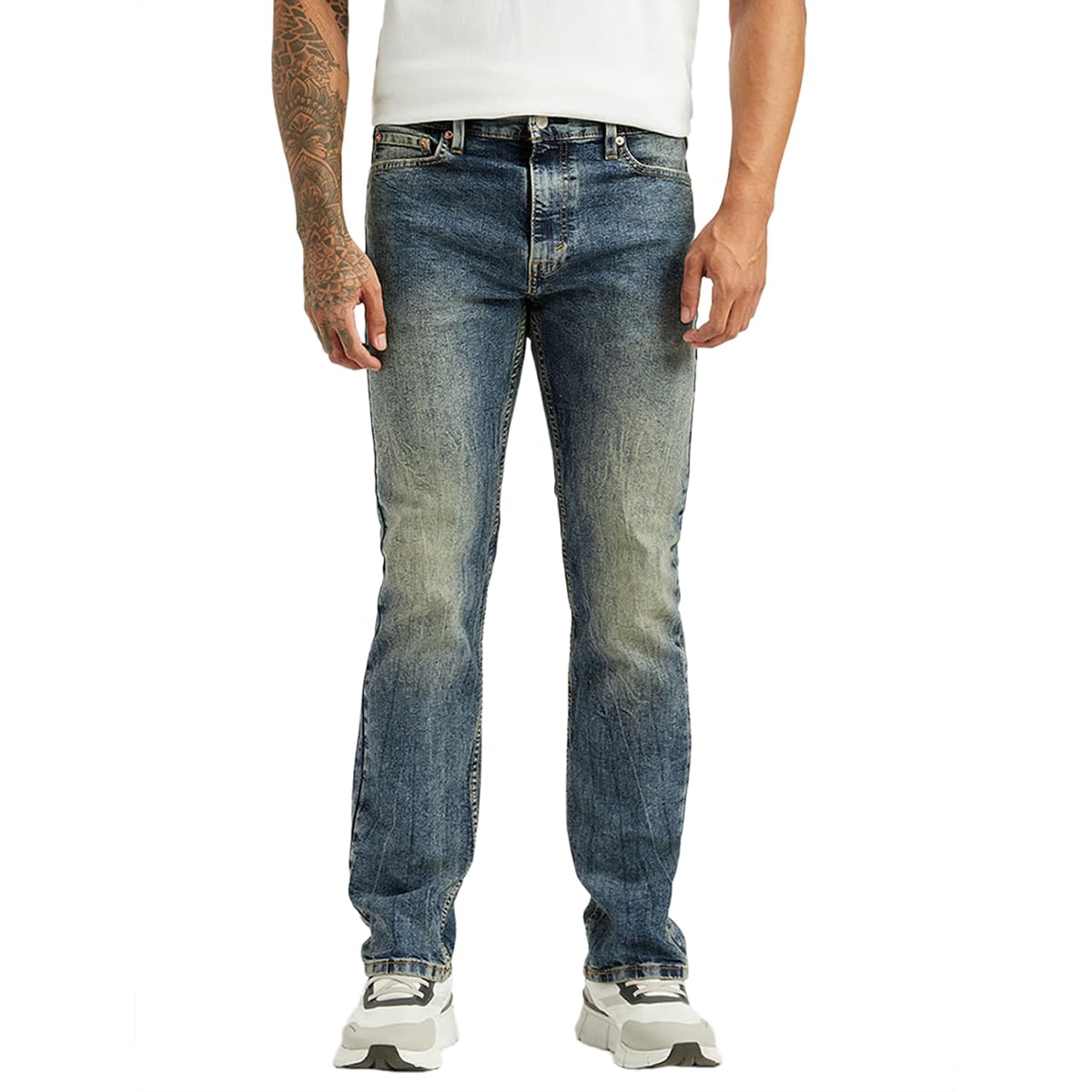 Men's 513 Mid Indigo Straight Fit Mid-Rise Jeans-image-33