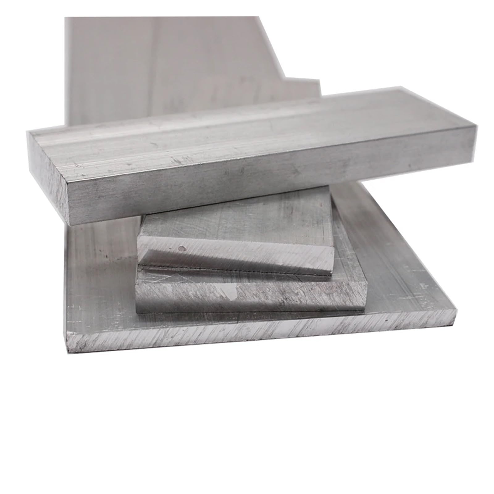 Pletina Aluminio Barra plana de aluminio, tira placa, aleación, bloque chapa metálica, material laminado sólido 6061(Length 500mm,6x80mm)