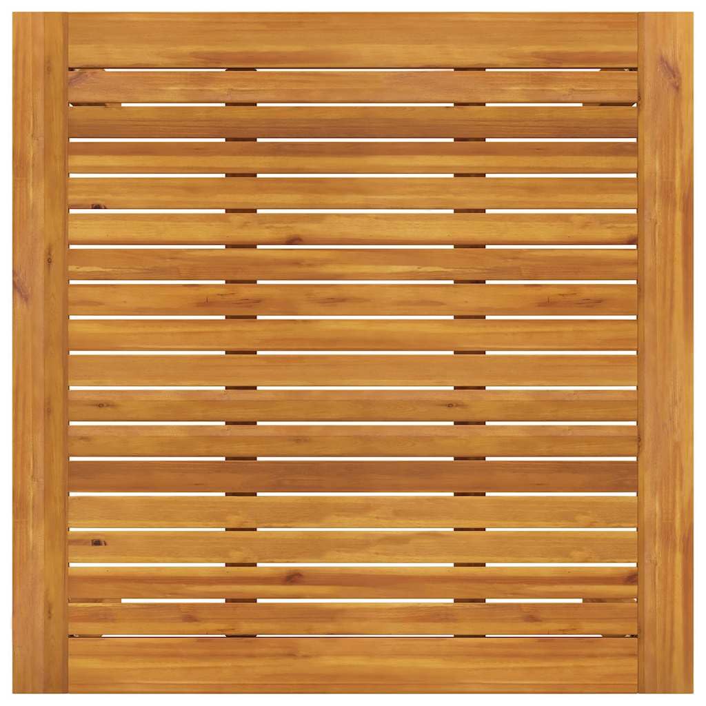 Stół ogrodowy 85 x 85 x 74 cm z litego drewna akacjowego z olejem naturalnym, idealny na taras, balkon, do ogrodu, na werandę, podwórko, kemping, piknik, jedzenie, imprezę, stolik kawowy