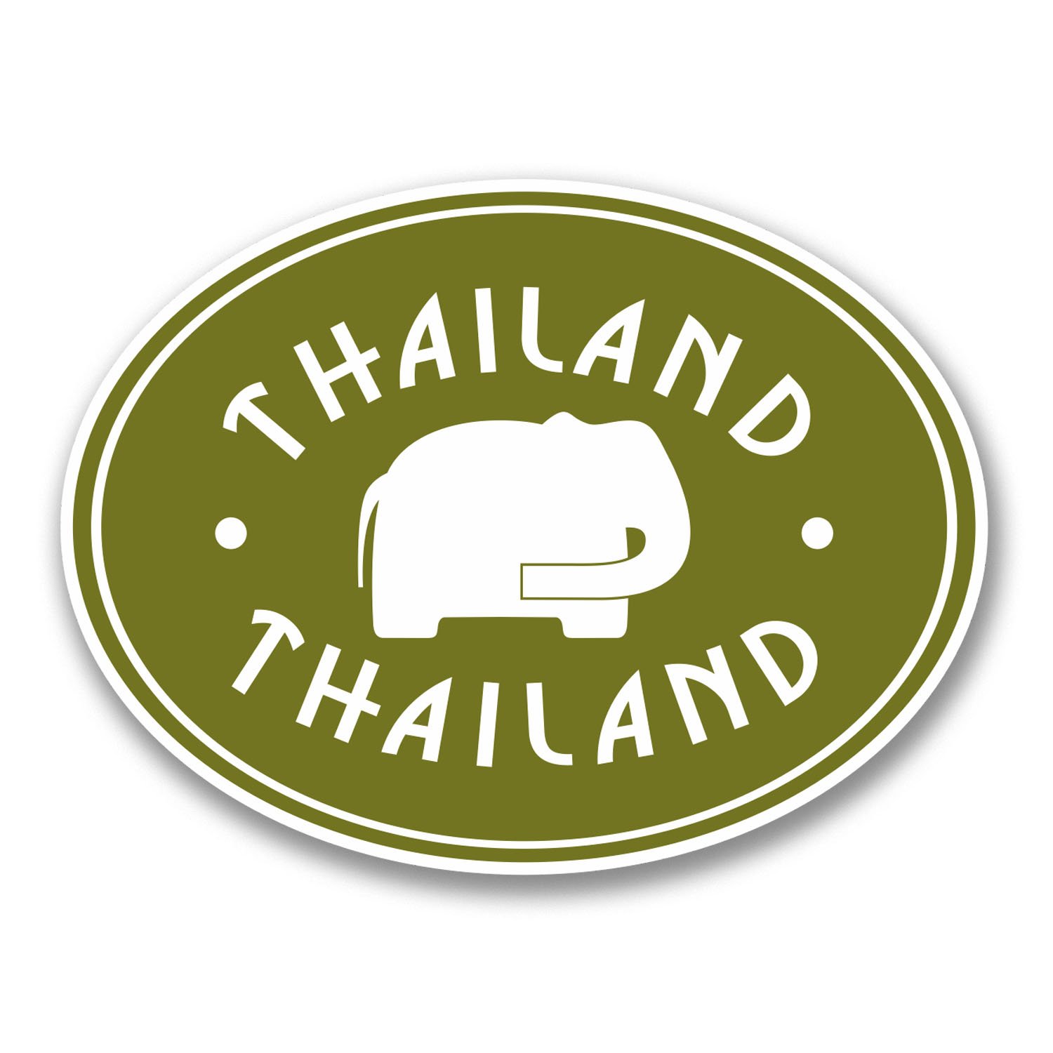 2 x 10cm Thailand Vinyl Sticker Decal Luggage Travel Laptop Car Thai #6413 (10cm Wide x 7.5cm Tall)
