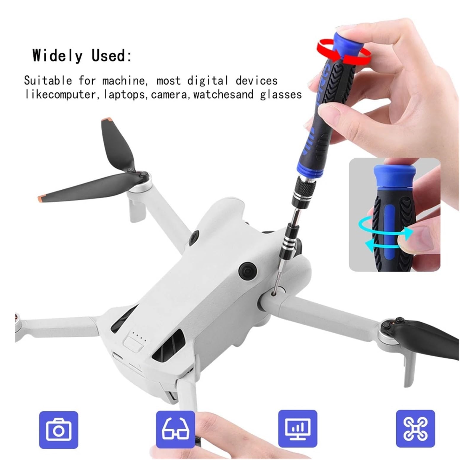Kit di strumenti for parti riparazione Set cacciaviti precisione 36 in 1, compatibile con l'accessorio for riparazioni del telefono Mini Mavic Air Phantom Drone(36-In-1)