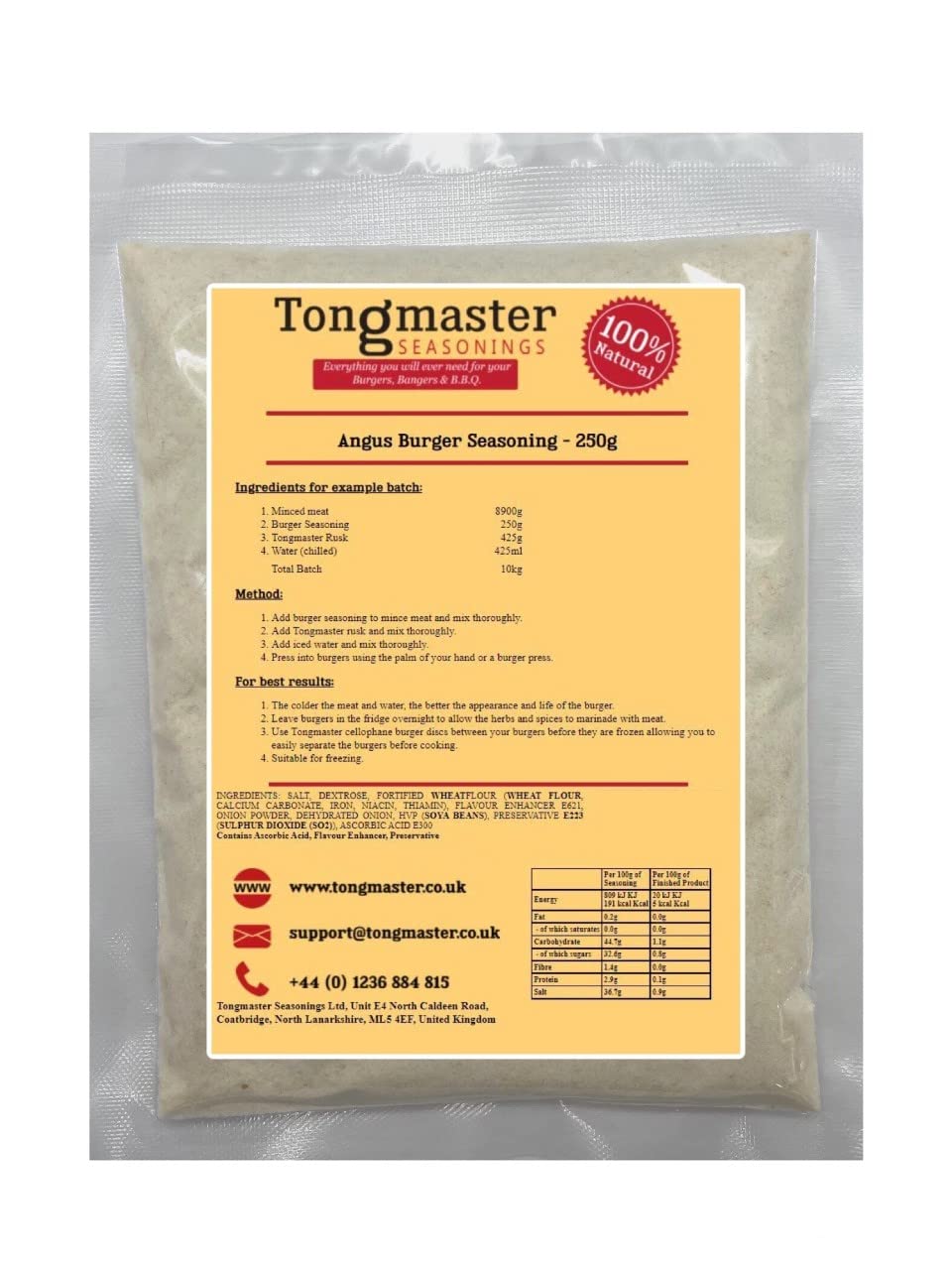 Angus Burger Seasoning - 250g