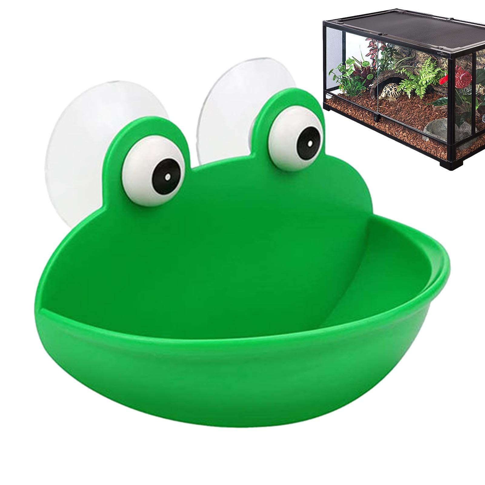 Frog Habitat With Suction Cups, Frog Terrarium | Tree Frog Tank Accessories Set, Cute Frog Terrarium Decor Fish Tank, Tree Frog Habitat For Toad Frog Tree Frog Small Aquatic Animals
