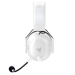Razer BlackShark V2 Pro Wireless Gaming Headset: Super Wideband Mic - Pro Tuned FPS Profiles - 50mm Drivers - Plush Noise Isolating Earcups - 70 Hr Battery - Bluetooth - for PC, PS5, Switch 2 - White