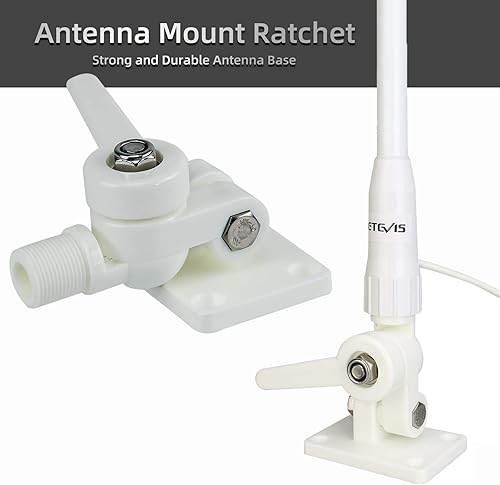 Miniatura 7 de Retevis RM20 Radio marina de montaje fijo avanzado con antena, radio de mano marina con GPS, DSC, impermeable IP67 sumergible, pantalla LCD, clima