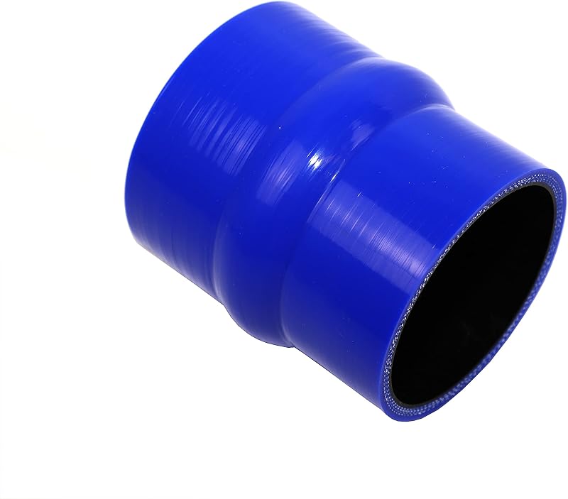 Mangueira redutora de silicone reforçada TMKOOL 4 camadas azul, 7,62 a 8,26 cm – 1 unidade