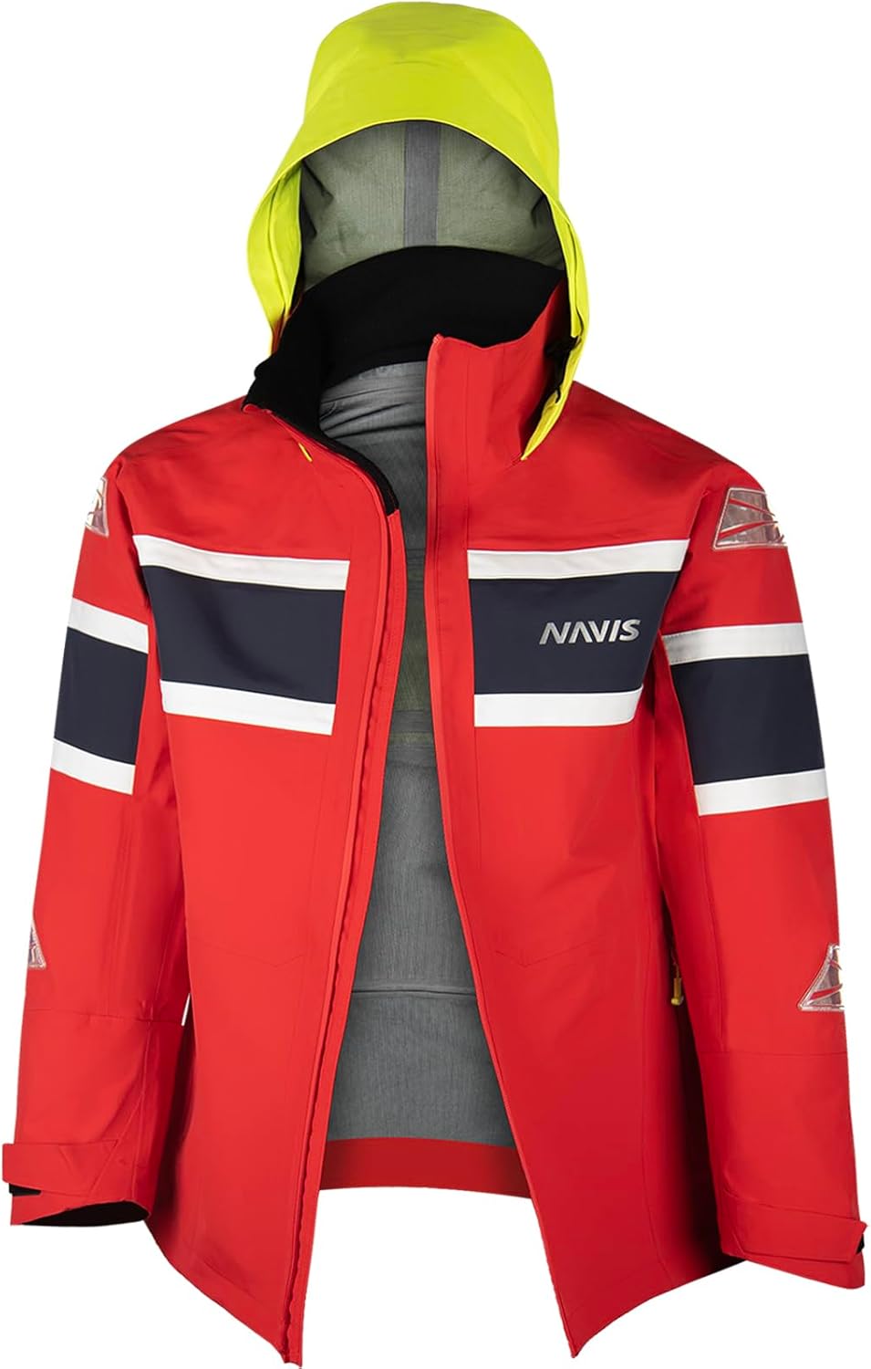 Men’s Sailing Jacket Waterproof Ocean Offshore 3 Layer Durable with Reflective Tape