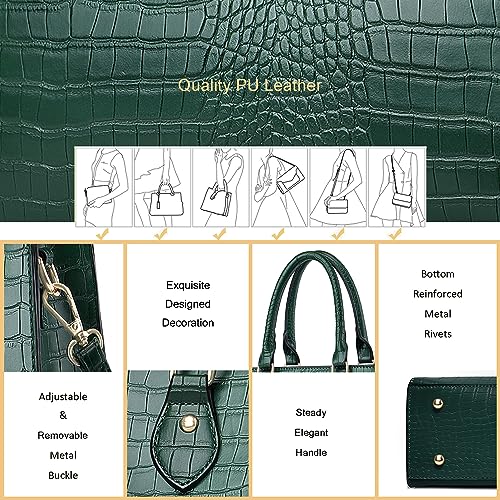 Image of CHICAROUSAL Crossbody Purses and Handbags for Women PU Leather Tote Top Handle Satchel Shoulder Bags