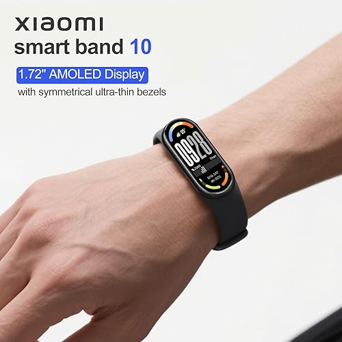 Miniatura 2 de XIAOMI Mi Smart Band 10 (2025) - Pantalla AMOLED de 1.72 pulgadas  21 días de duración de la batería  Pantalla táctil, rastreador multideporte,