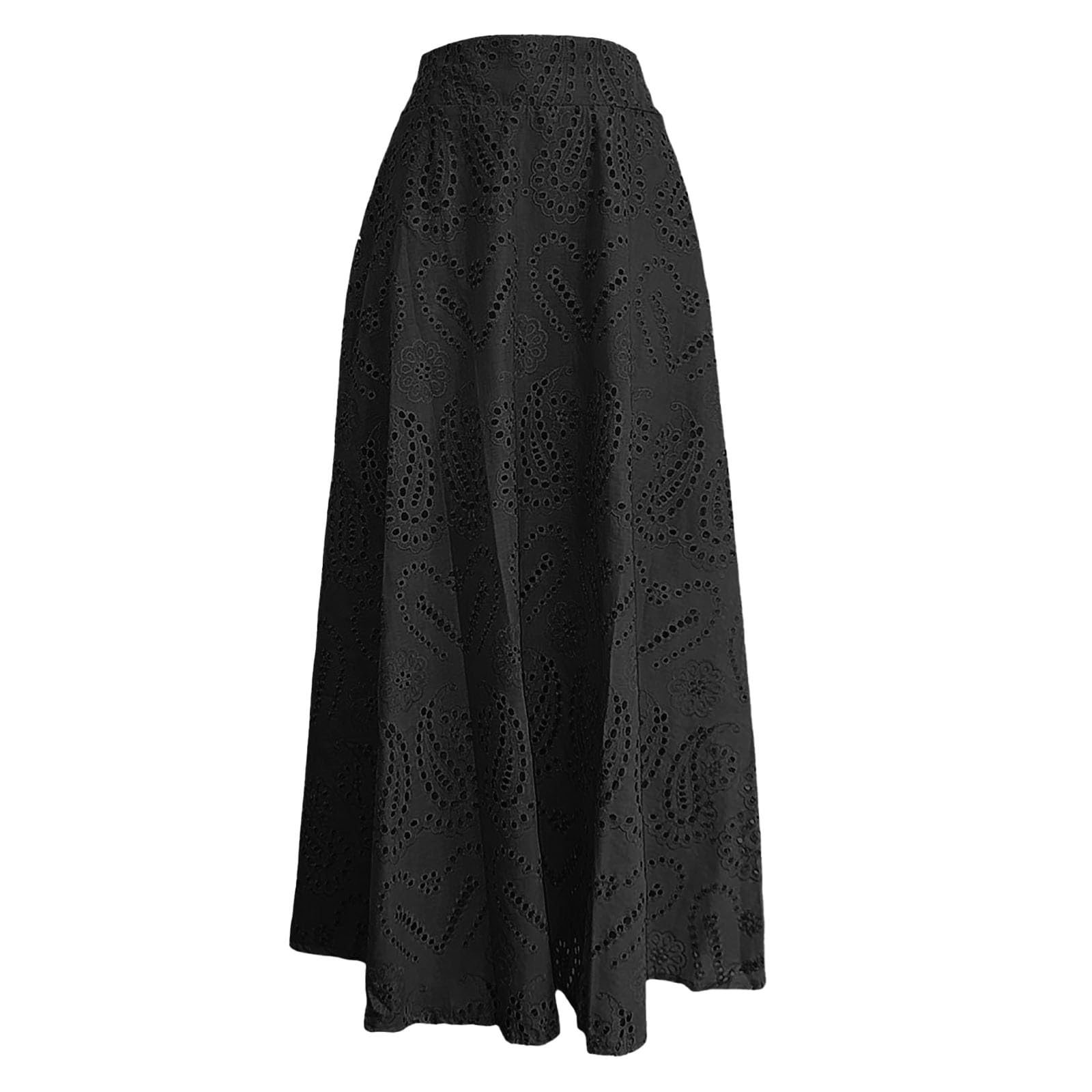Faldas Mujer Talla Grande, Falda Mujer Talla Grande,de con Estampado Floral y Detalles de Calado para Vacaciones de Verano y Primavera Incluye Top a Juego