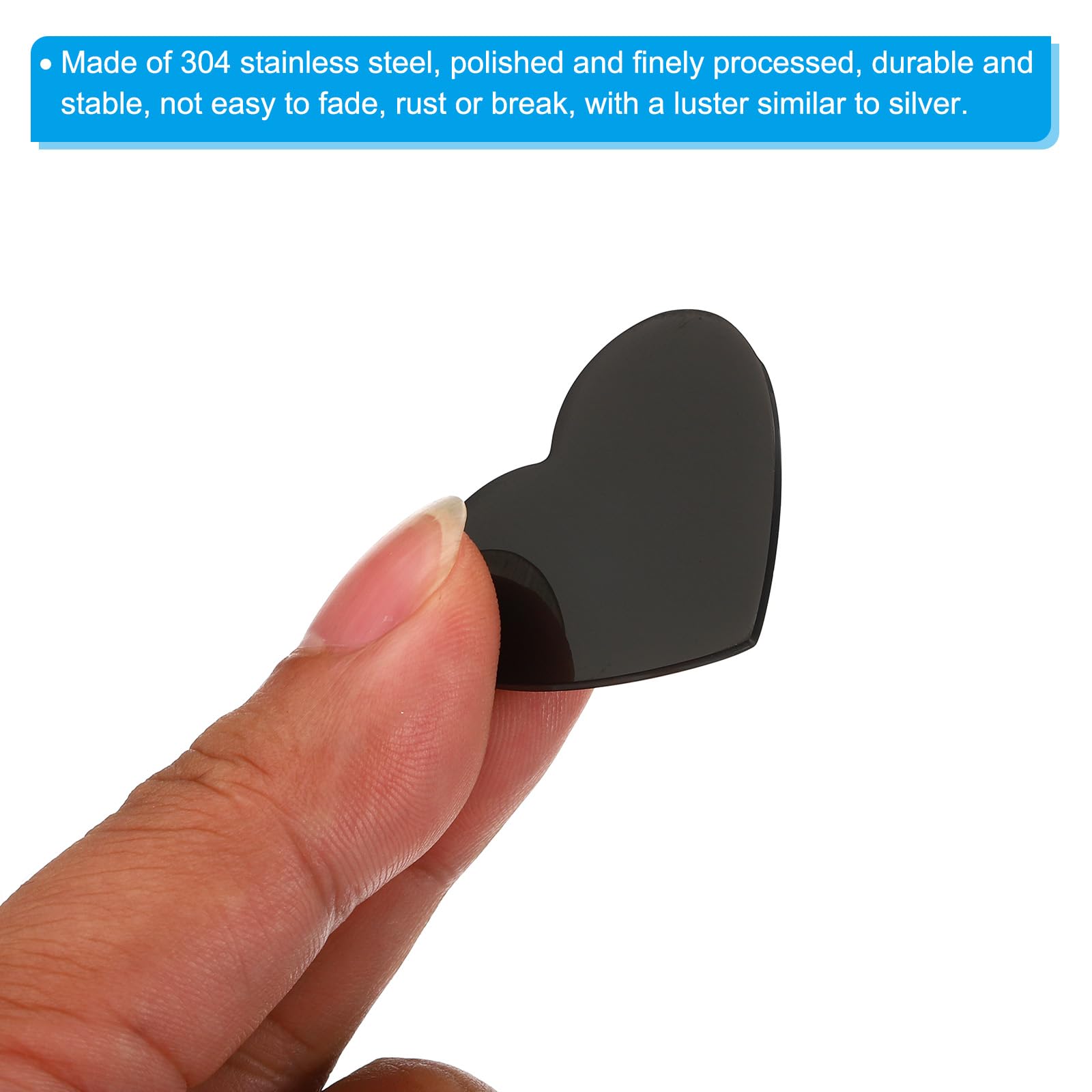 PATIKIL 4pcs Heart Charm - Image 4