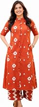 TANISHA Women's Cotton A-Line Kurta Set with Palazzo Pant Set