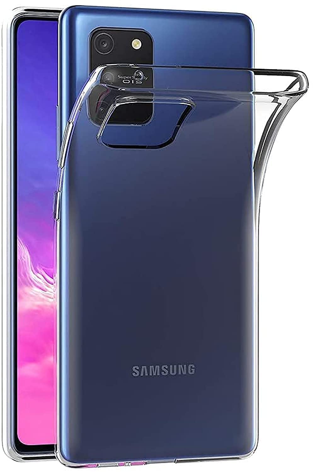 MaiJin Case for Samsung Galaxy S10 Lite (6.7 inch) Soft TPU Rubber Gel Bumper Transparent Back Cover