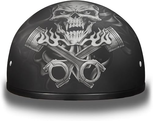 Daytona Helmets - Casco de motocicleta de media carcasa, aprobado por el DOT (gráficos)