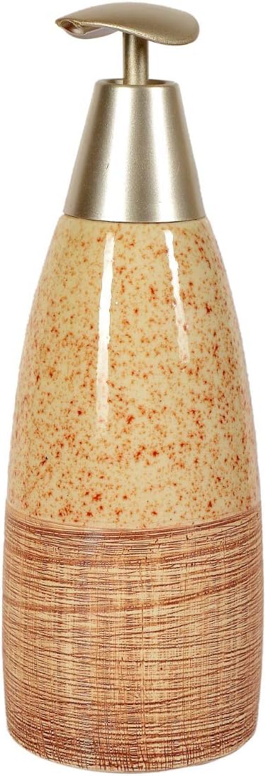 Skywalk Ceramic Liquid Soap Dispenser (250ml)-Color- Brown
