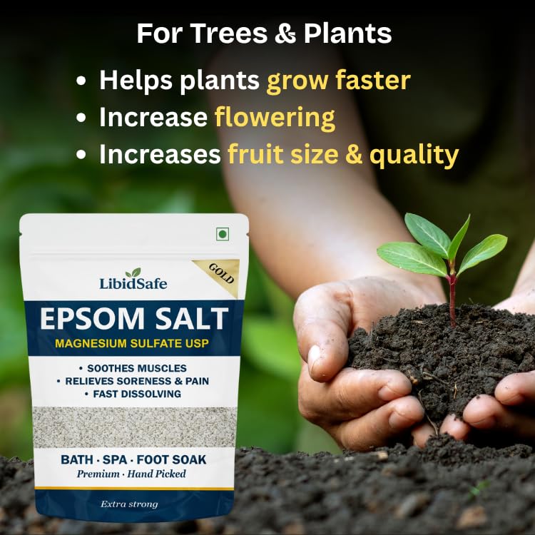 Image of Epsom salt for foot, bath, plant (India's No. # 1)(Pack of 3)