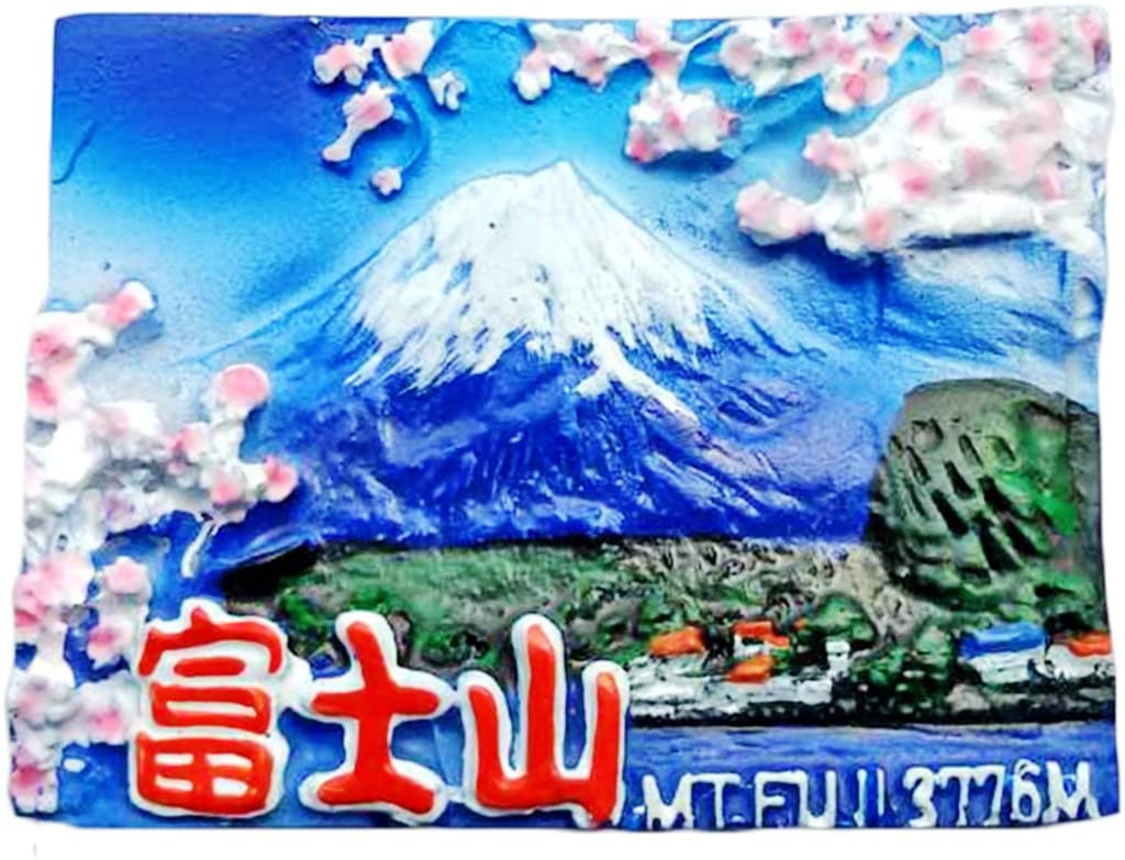 Mount Fuji Japan Japan Mount Fuji Magnet Fridge Refrigerator Magnet Decoration Sticker Souvenir Resin Crafts Kitchen Whiteboard