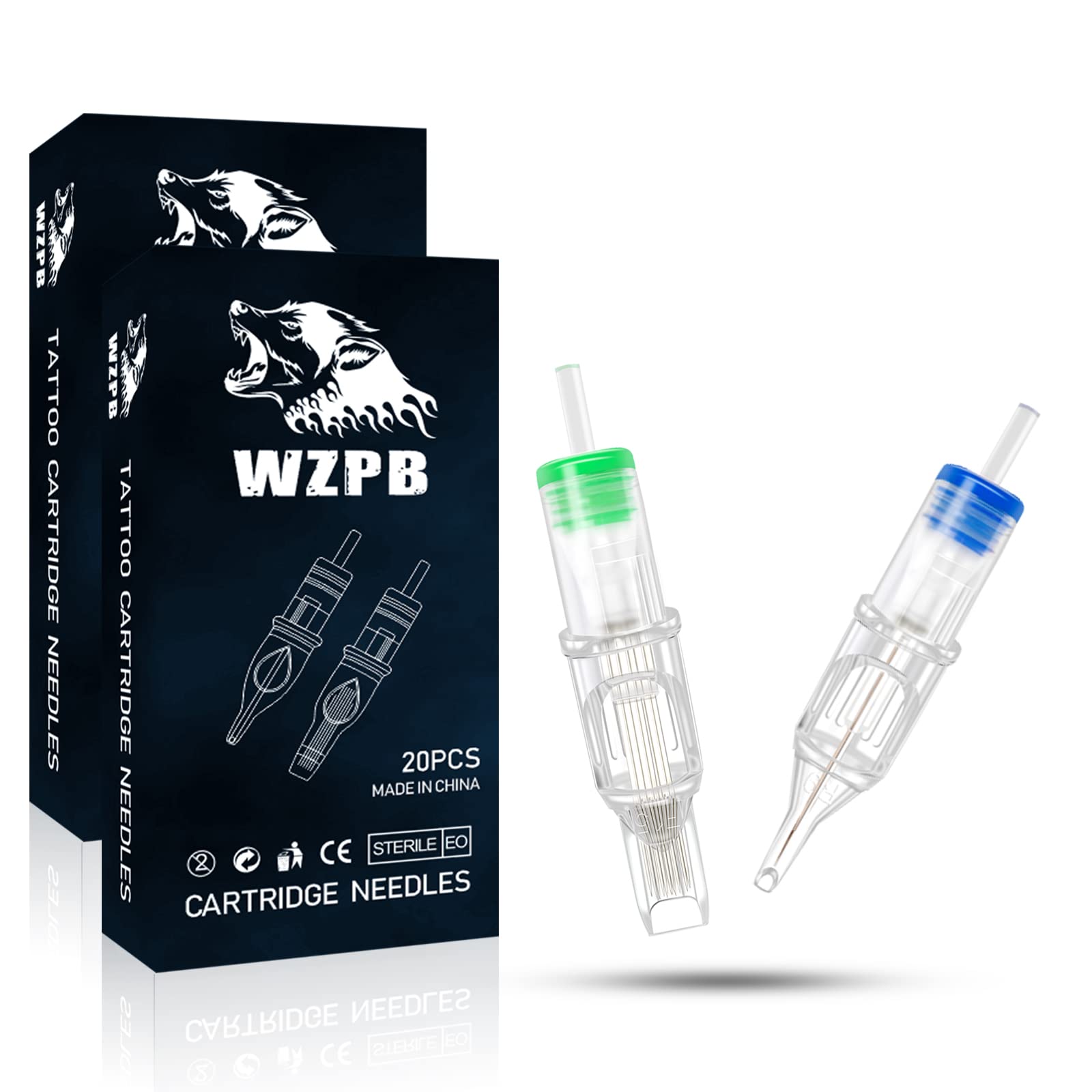 WZPB 40Pcs Mixed Size 1203RS 1205RS 1207M1 1209M1 Rould Shader Magnum