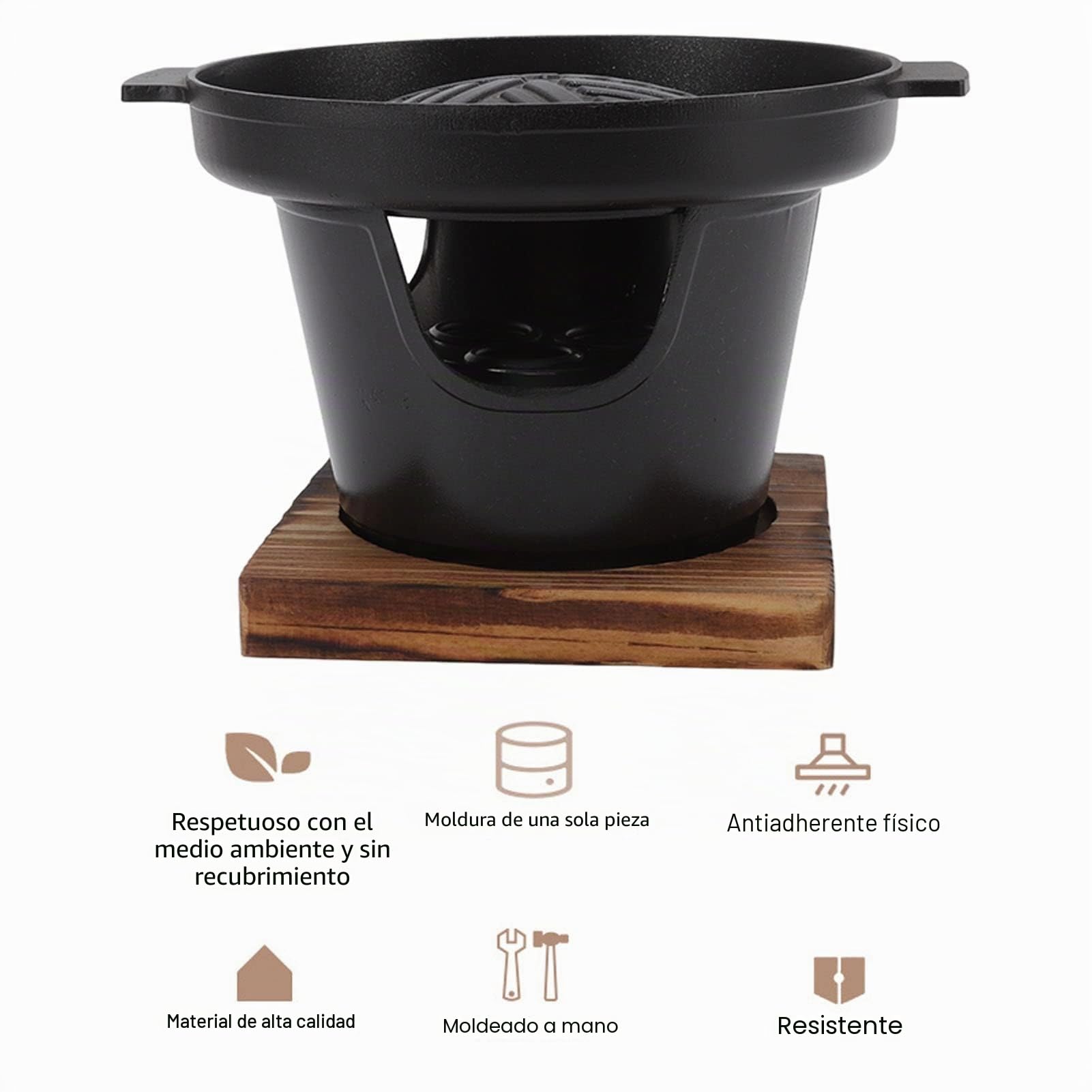 Mini parrilla BBQ, parrilla de mesa portátil sin humo, parrilla de mesa japonesa, pequeña olla de parrilla, parrilla familiar coreana con superficies de cocción antiadherentes para camping al aire