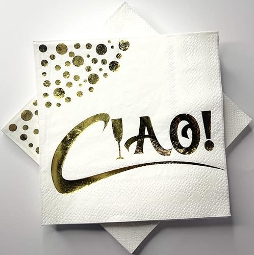 Miniatura 8 de LAISHAY Servilletas de cóctel Gold Sparkle de 3 capas, 5 x 5 pulgadas, plegadas, 10 x 10 pulgadas desplegadas, 50 unidades, desechables,