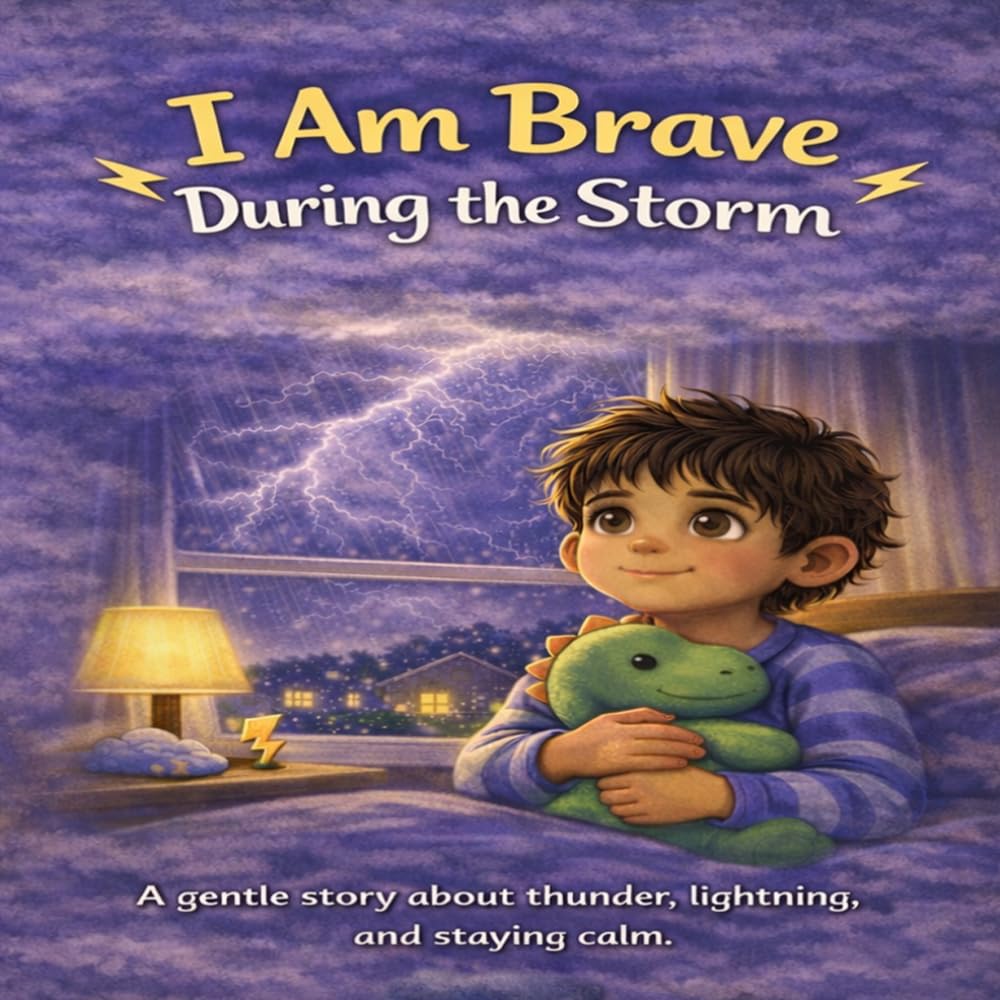 I Am Brave During the Storm: A gentle story about thunder , lightning , and staying calm. (The Brave Little Heart Series)