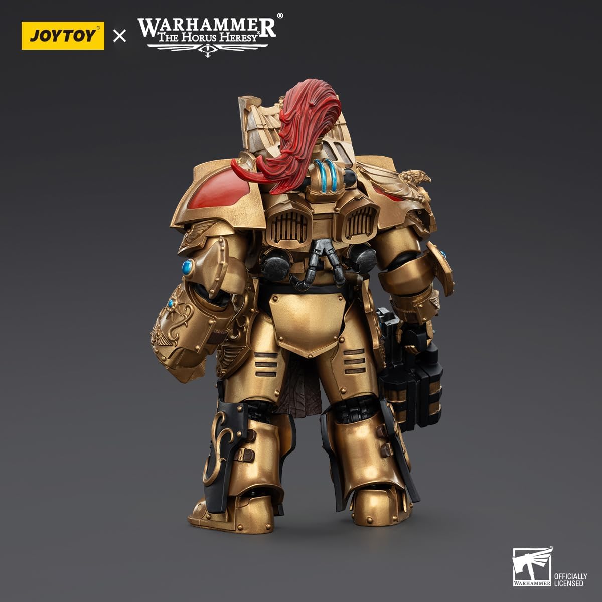 JOYTOY 1/18 Action Figures - Warhammer The Horus Heresy Legio Custodes Aquilon Terminator Squad Aquilon with Lastrum Storm Bolter - 5‘’,Classic Character,Collectible,Age 15 and Above