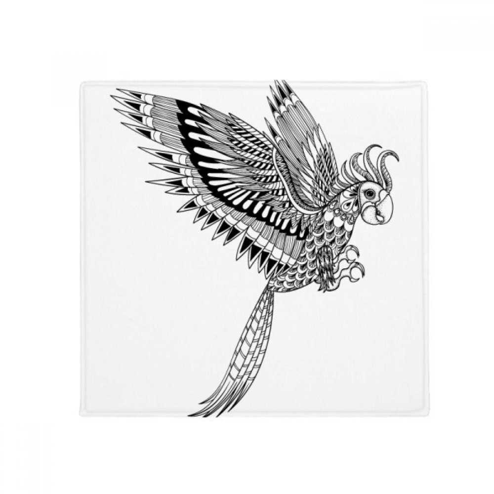 Tapis pour animal oiseau volant 60x60cm antidérapant multicolore pour sol de salon et cuisine